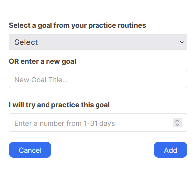 add a goal