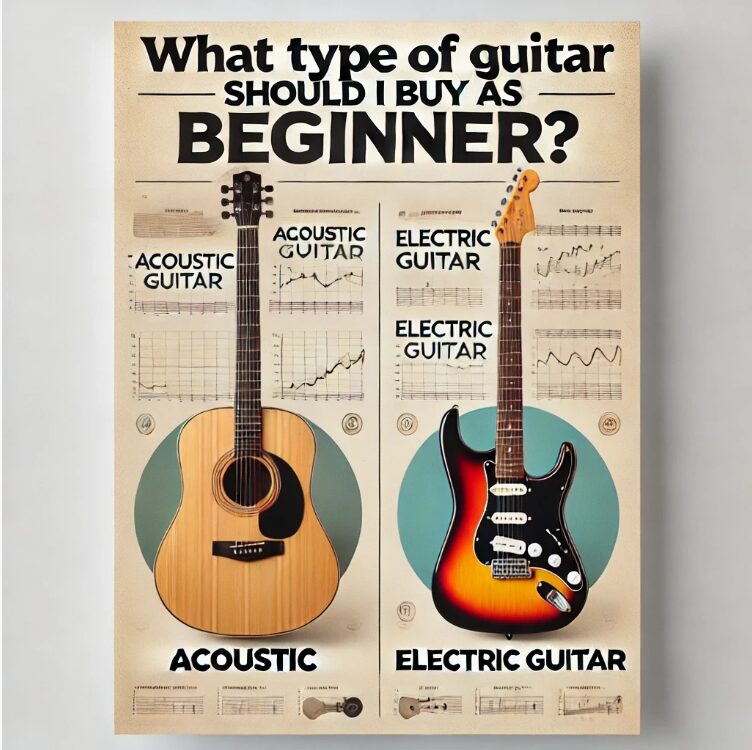 beginner type of guitar acoustic or electric